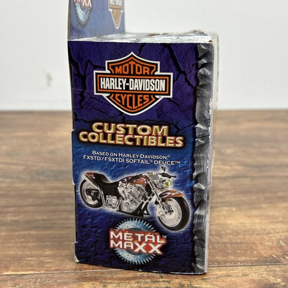 2001 Harley Davidson Metal Maxx 1:17 Scale Custom Collectibles "Fury" NEW - Picture 4 of 8